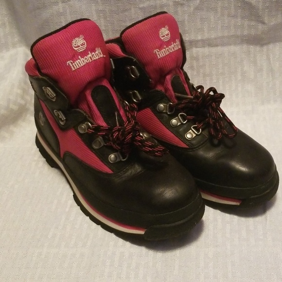 Timberland Shoes Hot Pink Navy Timberland Boots 6m Poshmark